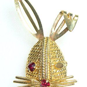 Vintage Sarah Coventry Rabbit Brooch